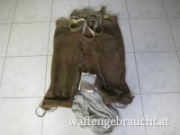 Kniebundhose aus Ziegenleder