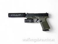 💥💥Hunters Package!! Custom Glock 43X mit B&T Impuls Mini+TLR-7X Sub+Gewindelauf&SCT Manufacturing Griffstück Kal.9mm Luger💥💥