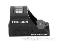 Holosun HS407C X2 Red Dot | 2 MOA | Solar | IP67 | Neuware