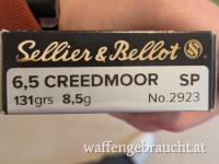 Sellier & Bellot 6,5 Creedmoor Teilmantel 8,4g/131grs., 163 Schuss zur Hälfte des Neupreises