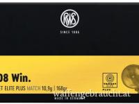 RWS Target Elite Plus, .308 win, 168 grain