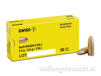 Aktion!! SWISS P 9x19 DS-1 8,0g/124gr FMJ 1000 Stk.