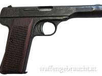 gebr. FN Pistole Mod. 10/22 mit Ledertasche, Zustand: stark gebraucht