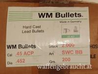 WM Bullets SWC 200grs .452