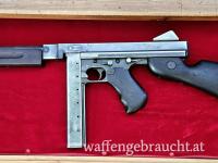 Tommy Gun - Thompson Center SA (M1) original Waffe  mit Umbau auf Deko - Kaliber: .45Auto