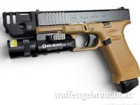 Glock 19 Gen.5 FS Coyote inkl. Mass Driver Compensator + Olight Baldr Pro !!