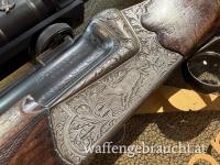 Klassische Ferlacher Bockbüchsflinter des Herstellers Scheiring-Düsel 