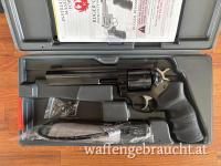 Ruger GP100, 38Sp/357Mag, 6“ Lauf, Meprolight Tru-Dot Visier
