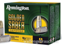 Remington Pistolenmunition 9 x 19 9,50g Brass Jacketed Hollow Point Golden Saber Defense (VE 20)