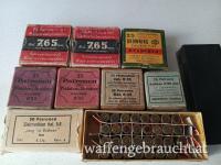 Alte Munition 6,35, 7,65, Vorkriegszeit 5,6 von 1941, 4mm Lang 7, 22 lr 