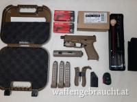 Glock 19X FDE/Coyote – ungeschossen – Komplettpaket mit B&T-Schalldämpfer