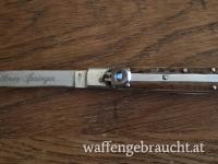 Hubertus Solingen Automatikmesser/Springmesser Hirschhorn