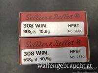 Sellier & Bellot .308 Win. Match HPBT 10,9g/168grs ab € 1,95.- (ab 200 Stk.)