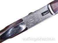 gebr. Franz SODIA Ferlacher Bockbüchsflinte, mit SEM montiertes SWAROVSKI Habicht 6x42S Abs. 7A, Zustand: Gut - Schrotkaliber 16