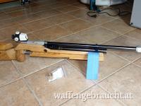 Matchgewehr Feinwerkbau C 62 + Kartusche + neuer Fülladapter + verstellb. Ringkorn