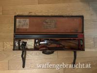 Historische Manton & Co. Doppelflinte im originalen Kolonialzeit-Lederkoffer (Sammlerstück)
