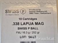 SWISS P .338 Lap.Mag. FMJ 252gr/16,3g