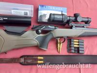 Blaser R8 Professional 2.0+Lauf 8,5x55+Schalldämpfer S.i.W. OBSK Ultra+ZFR 1-6x24 RD+Dentler+25 Patronen +Griffkäpp. in silber.