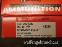 6 Stück Hornady .450 Marlin + Leerhülsen