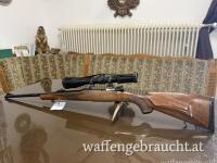 Mauser 98 im Kaliber 6,5x55SE mit Achtkantlauf und Bauer 3-12x50, Absehen 4 und Leuchtpunkt 