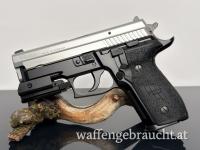 SIG Sauer P229 Duotone – Kaliber 9×19 – 4″ Lauf – 13 Schuss – Sehr guter Zustand – inkl. 3 Magazine & Rotpunktlaser