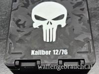 Taktische Munitionsbox Camouflage 12 GA / 12/76 – Mit Glow-in-the-Dark Akzent & Stapelsystem
