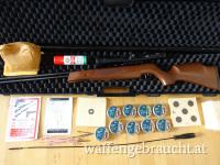 WEIHRAUCH HW77 F 24Joule, neuwertig + HAWKE bel. ZF, Koffer, 4000 Stk.4,5mm Match Diabolos