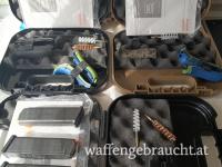 Glock 17, 19 Koffer Coyote , Schwarz mit Zubehör, Magazine 17, Glock Utensilien 