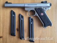 Ruger Mark III (Mk 3) Stainless mit Bullbarrel