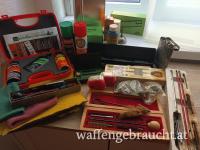 Komplettes Equipment für Reinigung,  Pflege,  Wartung und Putz Ihrer Waffen