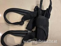Universelles Oberschenkelholster / Tactical Drop-Leg-Holster mit Magazinfach – Schwarz ungebraucht 