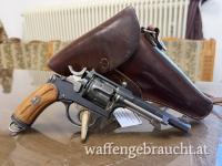 Schweizer Ordonnanzrevolver 1882 im Kaliber 7,5mm Swiss Ordonnanz mit Etui