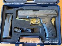 Walther PPQ M2 im Kaliber.45 ACP mit X Originalkoffer, zweitem Magazin und Griffballen