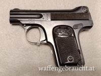 Pistole Clement Patent  Belgium Kal. 6,35 Ohne Magazin