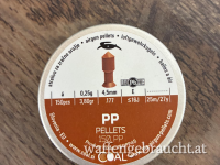 ABVERKAUF! Coal PP-Pellets 150 Diabolos (Kunststoff-Metall-Pellets) Bleifrei Kal.4,5mm/.177 150Stk.
