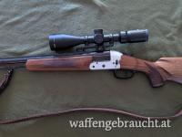 Bockbüchsflinte Heym BBF 222 Rem 16x70 + Leuchtabsehen Bauer 3-12x50