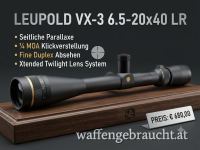 Leupold VX-3 6.5-20x40 LR – Seitliche Parallaxe | ¼ MOA | Top Präzisionsglas