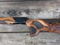 Blaser R8 Success Vintage Schaft+Systemkasten / Gehäuse / HK 6 mit mattem Finish/Ledereinlagen aus braunem Sattelleder