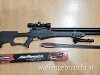 Umarex AirSaber PCP Pfeilgewehr (ca. 150 Joule) – Komplettset mit 9 Pfeilen, ZF & Zweibein