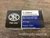 ABVERKAUF! Pistolen Munition FN USA Cal. 5,7x28mm 50er Pkg