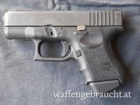 Glock 26 Gen3, Stahlvisier, Kat. A oder B, Galco Ankle Holster gg. Aufpreis