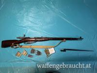 Mosin-Nagant M91/30 Hex Receiver 7,62x54R – guter Lauf, Bajonett