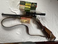 Ferlacher Bockbüchsflinte Cal. .233 Rem. bzw Schrott 20/76 Swarovski Zielfernrohr Habicht 2,2-9x42