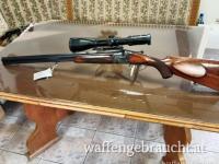 Bockbüchsflinte im Kaliber 8x57JRS und 16/70 mit Bauer 3-12x50, Absehen 4 und Leuchtpunkt