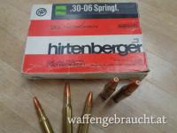 1 Schachtel HIRTENBERGER Patronen, 20 Stück, Kal. 30-06, Nosler Geschoß, 11,6 Gramm, 180 grain