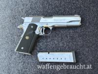 Pistole Colt Gold Cup National Match Kaliber MK IV .45 ACP in High Polish (Bright Stainless)
