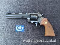 Revolver Colt Python 6 Zoll Bj. 1966 Kaliber .357 Mag. Exzellenter Zustand Sammlerwaffe