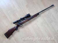 Repetierbüchse von Steyr Mannlicher, im Kaliber 7mm Rem.Mag. mit Zielfernrohr Schmidt und Bender 3-10x56