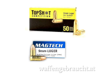 Eröffnungsangebote !! 9mm Luger 124gr FMJ 1000 Schuss, Magtech oder Topshot !! 