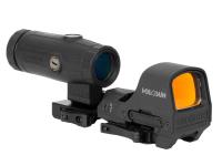 Holosun HS510C Solar Red Circle Dot Sight Combo & HM3X blk